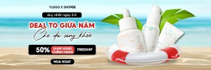 Banner quảng cáo mỹ phẩm nền thiên nhiên file PSD - mẫu số 258