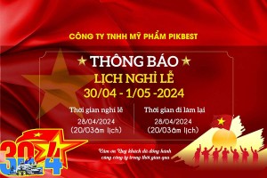 Banner thông báo lịch nghỉ lễ kỷ niệm ngày 30-4 và 1-5 file PSD mẫu GP21