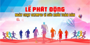 Phông nền lễ phát động toàn dân chạy olympic File Corel 2