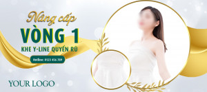 Banner thẩm mỹ nâng cấp vòng 1 mẫu 23 PSD