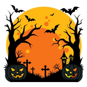 Hình minh họa lễ halloween kinh dị file EPS và AI mẫu MB13