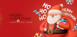 Banner ông già noel lễ giáng sinh file vector mẫu BN176