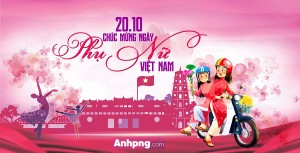 Banner chúc mừng ngày phụ nữ việt nam file CDR mẫu PN282