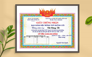 Mẫu giấy khen chứng nhân File Corel 59