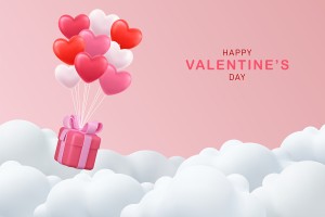 Banner ngày valentine file vector mẫu BV62