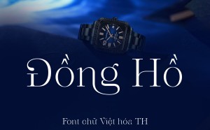 Font chữ sang trọng, luxury TH Bevas Việt hóa