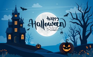 Banner lễ halloween kinh dị file EPS và AI mẫu MB42