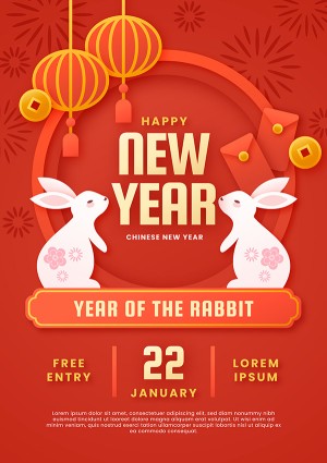 Poster tết nguyên đán file vector mẫu 25R756