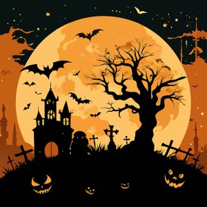 Hình minh họa đêm hội halloween file EPS - mẫu số 649