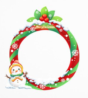 Ảnh minh họa cổng chào hình tròn trang trí noel file PSD