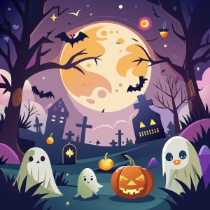 Background đêm lễ hội halloween file EPS - mẫu số 138