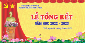 Backdrop Phông nền lễ tổng kết cuối năm học - File Corel số 5