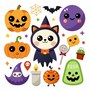 Hình minh họa nhân vật ma quái halloween file EPS - mẫu số 110