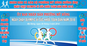 Backdrop giải chạy Olympic mẫu 58 file Corel