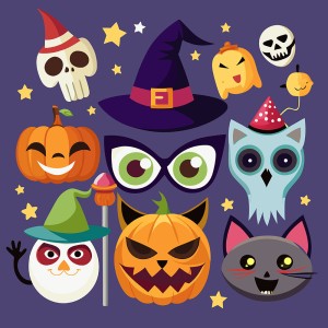 Hình minh họa nhân vật halloween dễ thương file EPS - mẫu số 114