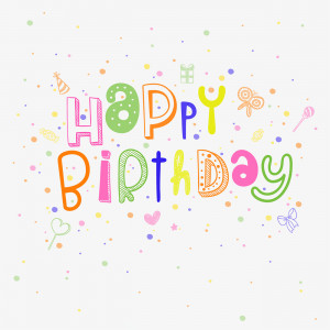 Bộ chữ typo happy birthday cách điệu file EPS và AI mẫu K51