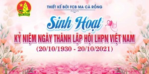 Banner mừng ngày Phụ nữ việt nam file CDR mẫu PN202