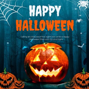 Poster lễ hội halloween file PSD mẫu MB314