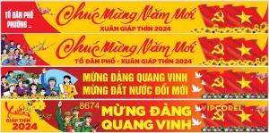 Băng rôn tết nguyên đán file CDR mẫu OC159