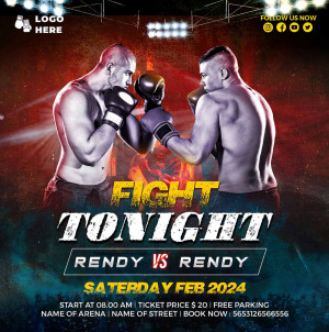 Poster giải thi đấu boxing A13 file PSD