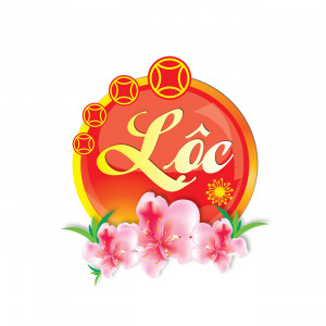 Ảnh minh họa cành đào lộc file PSD