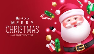 Banner ông già noel dịp lễ giáng sinh file vector mẫu BN265