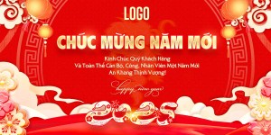 Banner tết nguyên đán file PNG mẫu OC65