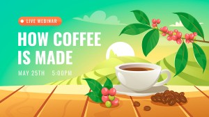 Banner quảng cáo cafe file vector mẫu DE53