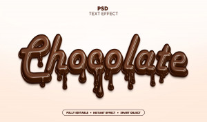 Hình minh họa chữ chocolate file PSD - mẫu số 39647