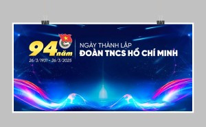 Backdrop đoàn thanh niên Hồ Chí Minh File corel 7