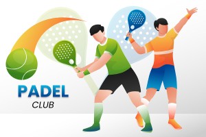 Banner vận động viên tennis file vector mẫu HV13