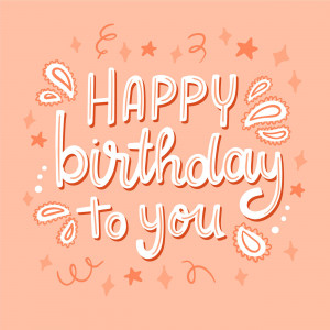 Bộ chữ typo happy birthday cách điệu file EPS và AI mẫu K52