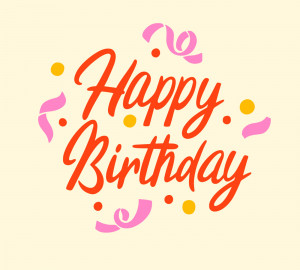 Bộ chữ typo happy birthday cách điệu mềm mại file EPS và AI mẫu K73