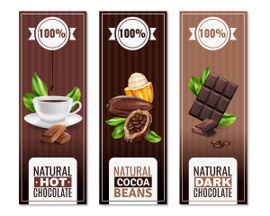 Hình minh họa các sẩn phẩm chocolate thiên nhiên file vector - mẫu số 557