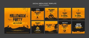 Poster lễ hội halloween file PSD mẫu MB449