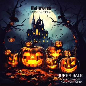 Banner bí ngô ma quái halloween file PSD - mẫu số 262