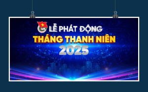 Backdrop lễ phát động đoàn thanh niên Hồ Chí Minh 2025 - File corel số 3