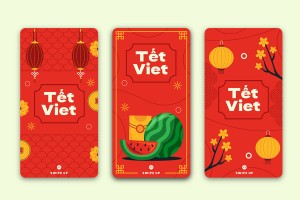 Poster lì xì dịp tết nguyên đán file vector - mẫu số 236