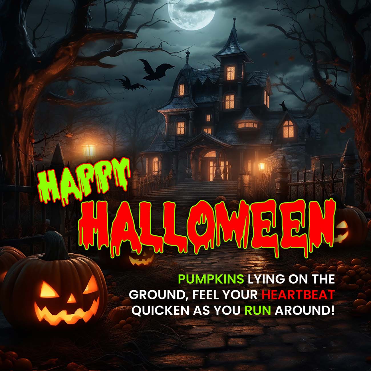 Poster halloween kinh dị, ma quỷ mẫu H89 PSD