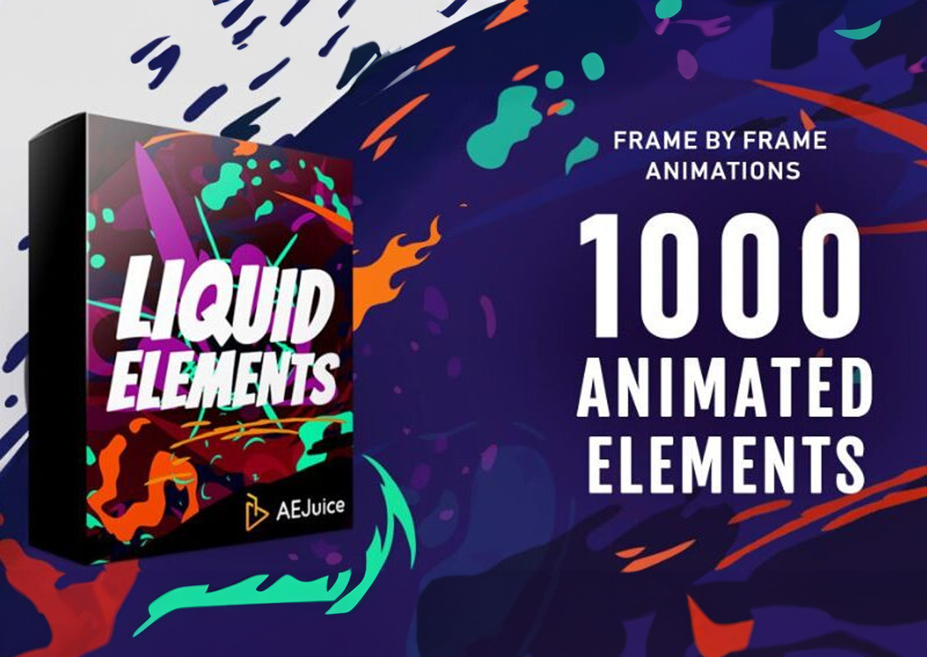 AEJuice Liquid Elements for After Effects and Premiere Pro