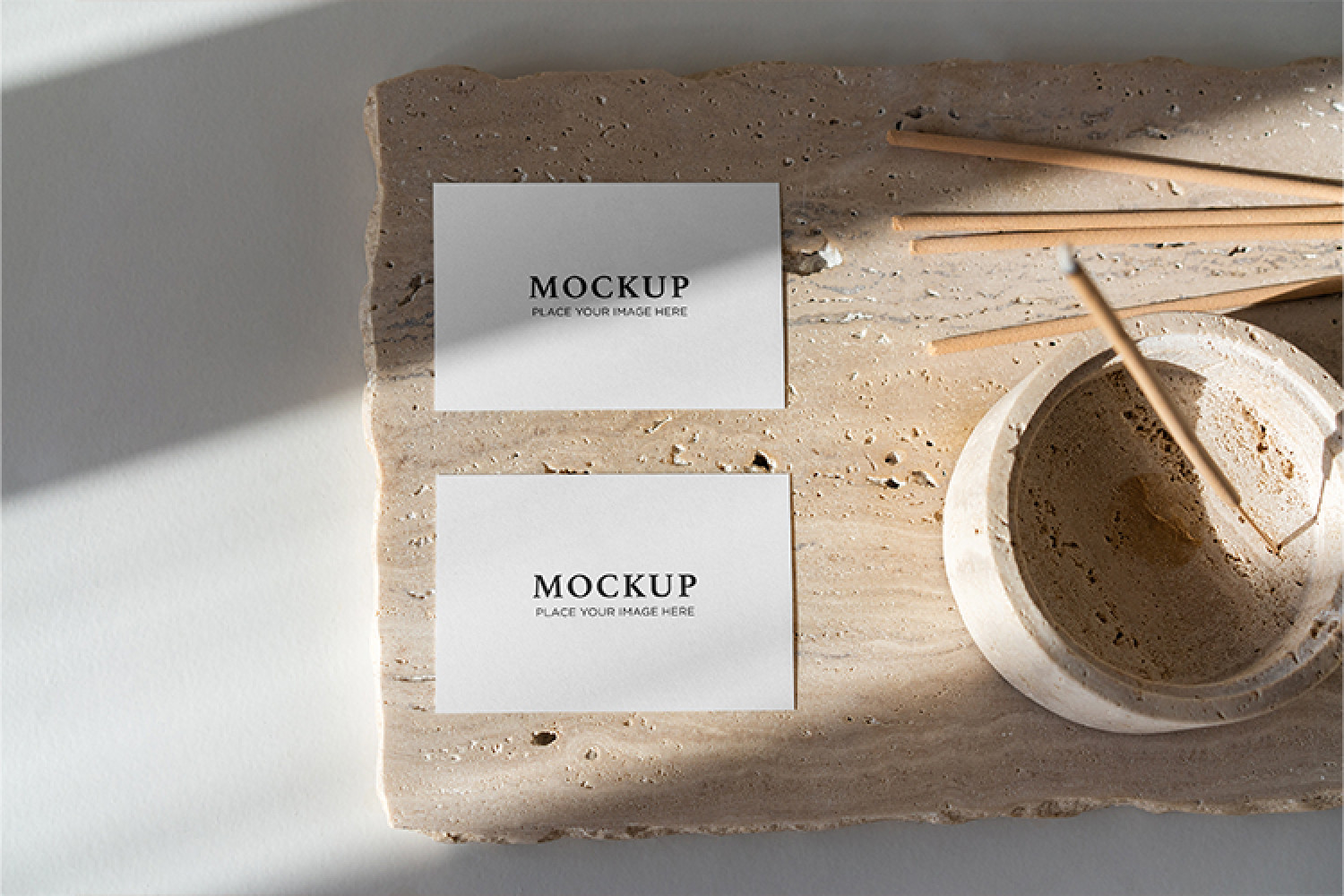 Mockup card visit, danh thiếp, thẻ nhân viên PSD