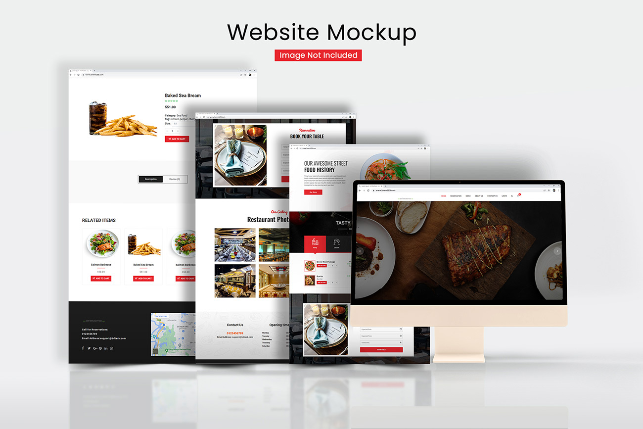 Mockup website file PSD mẫu số 63