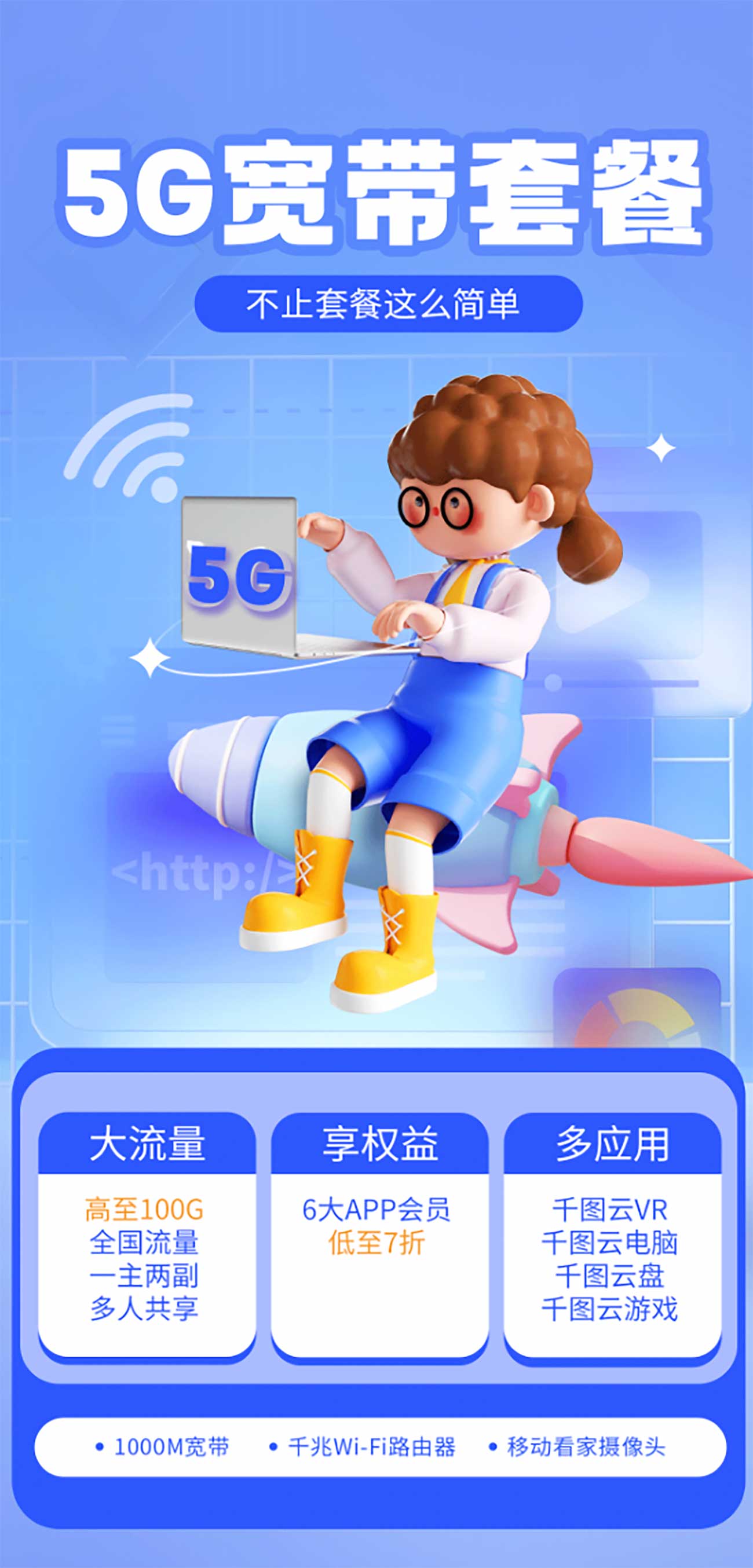 Poster mạng 5G tốc độ cao file PSD