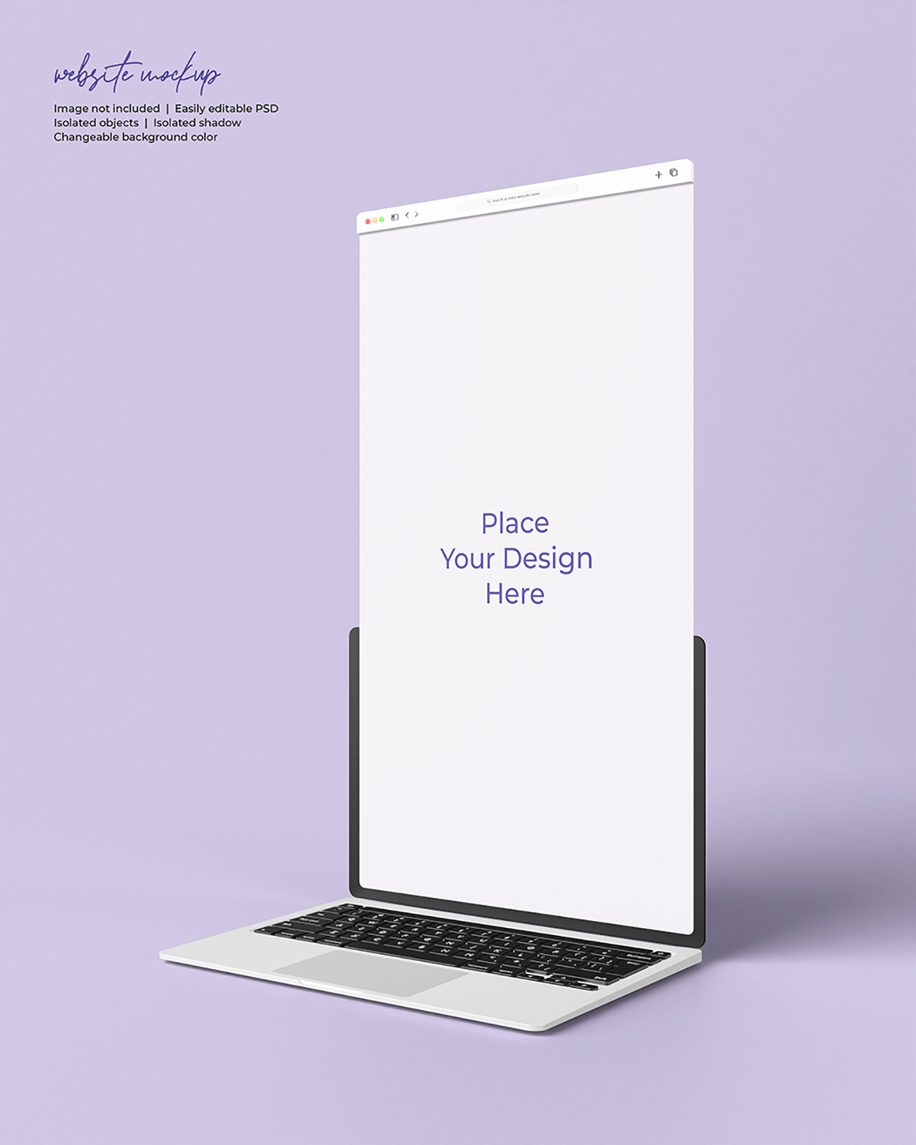 Mockup website file PSD mẫu số 51