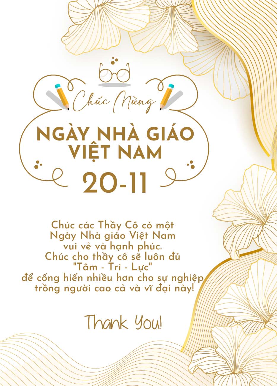 Poster thiệp chúc ngày nhà giáo Việt Nam mẫu 28 EPS và AI