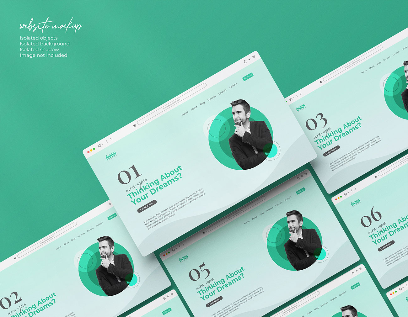 Mockup website file PSD mẫu số 59