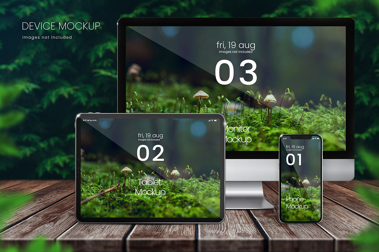 Mockup website file PSD mẫu số 23