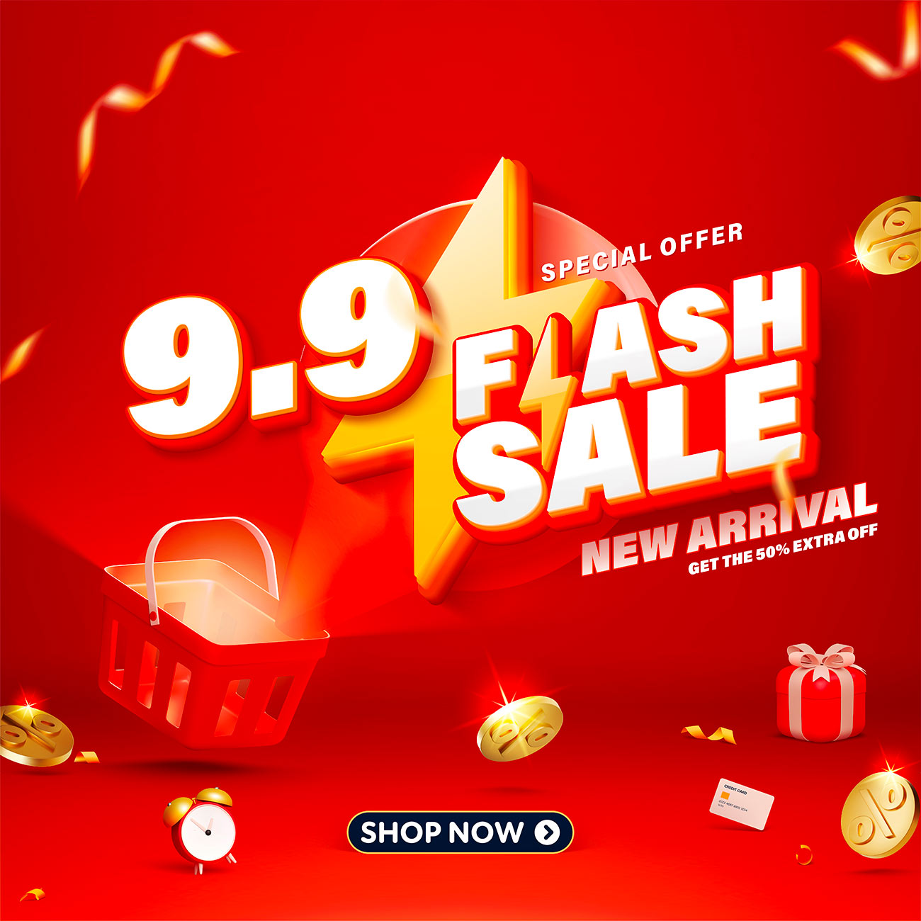 Nhãn flash sale ngày 9.9 file EPS