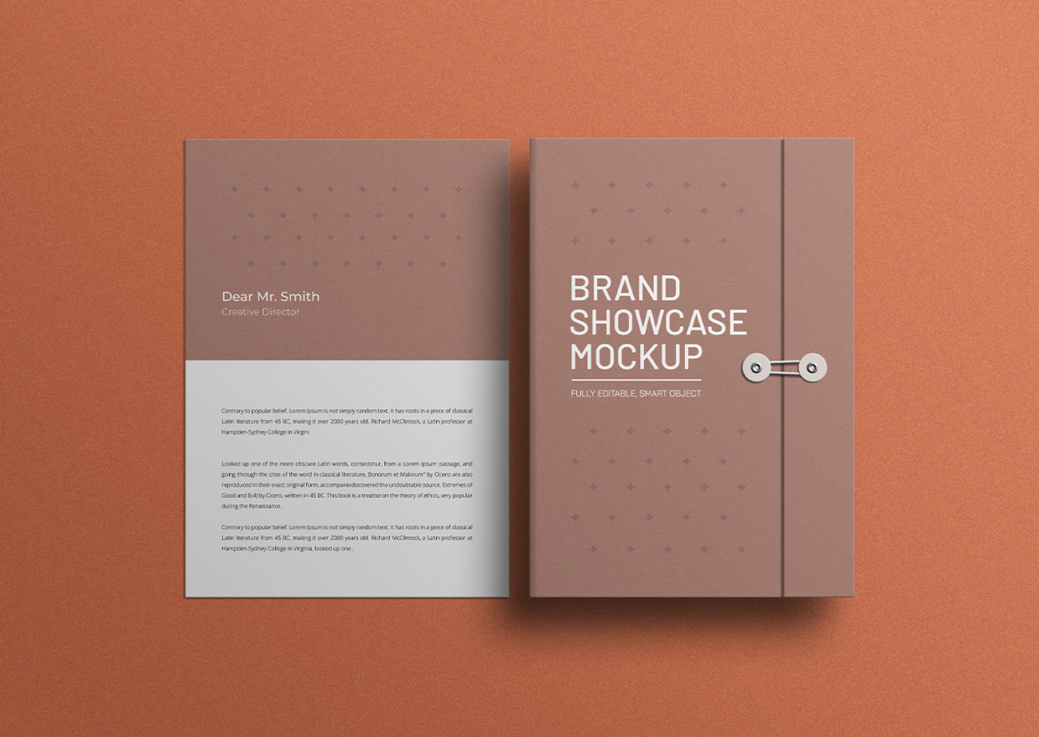 Mockup kẹp tài liệu giấy tờ mẫu số 4 PSD