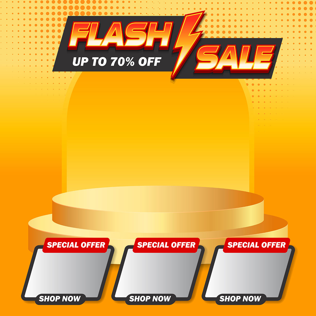 Background flash sale 70% file EPS